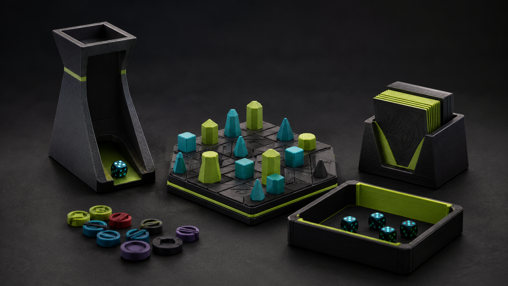 Juegos y accesorios de mesa originales impresos en 3D