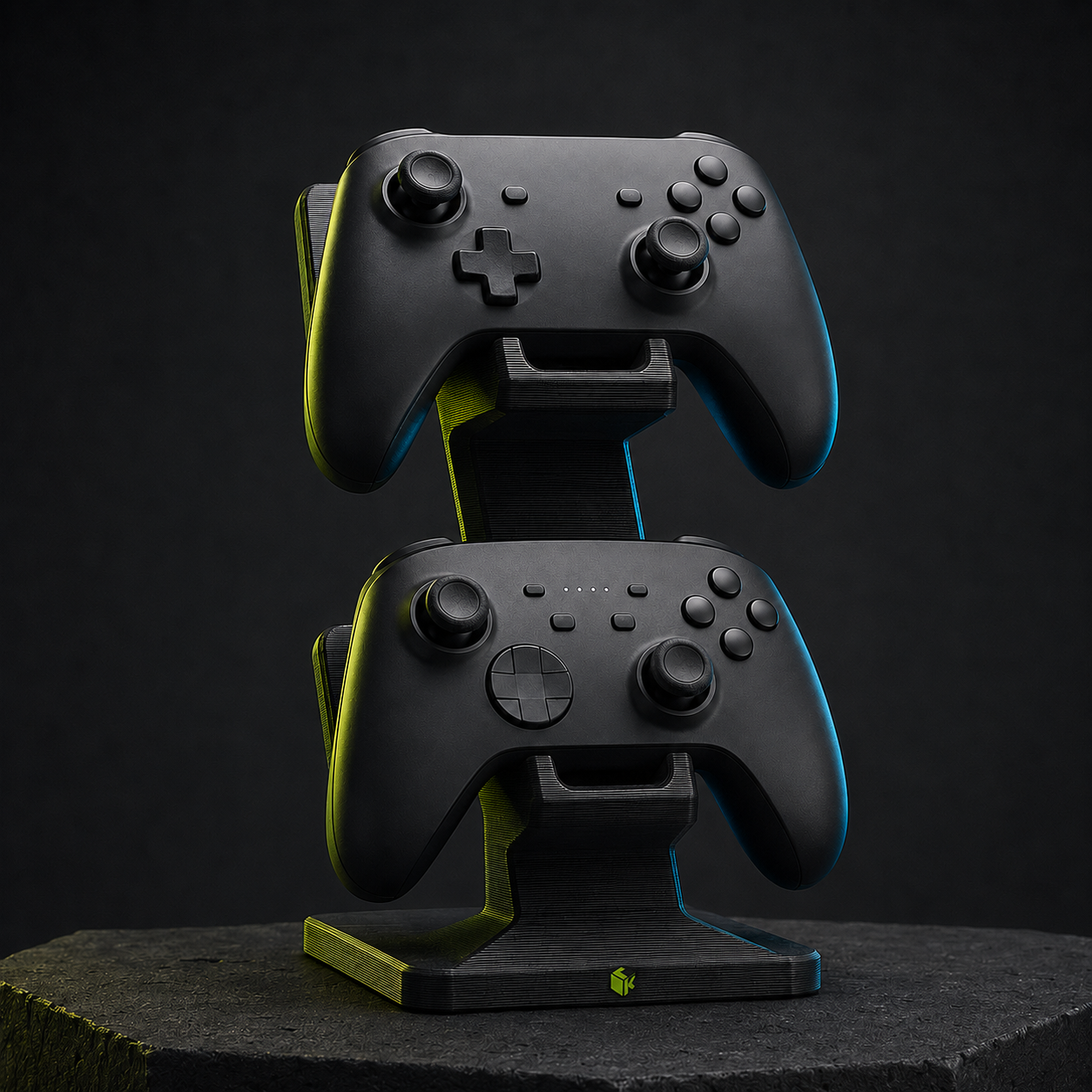 Base doble para controles